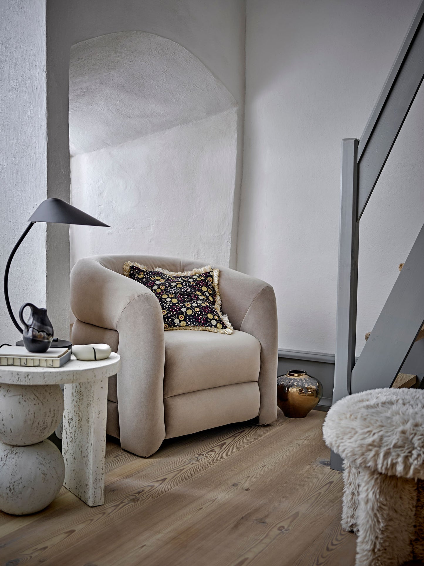 Bloomingville Eydis Kissen, Bunt, Viskose