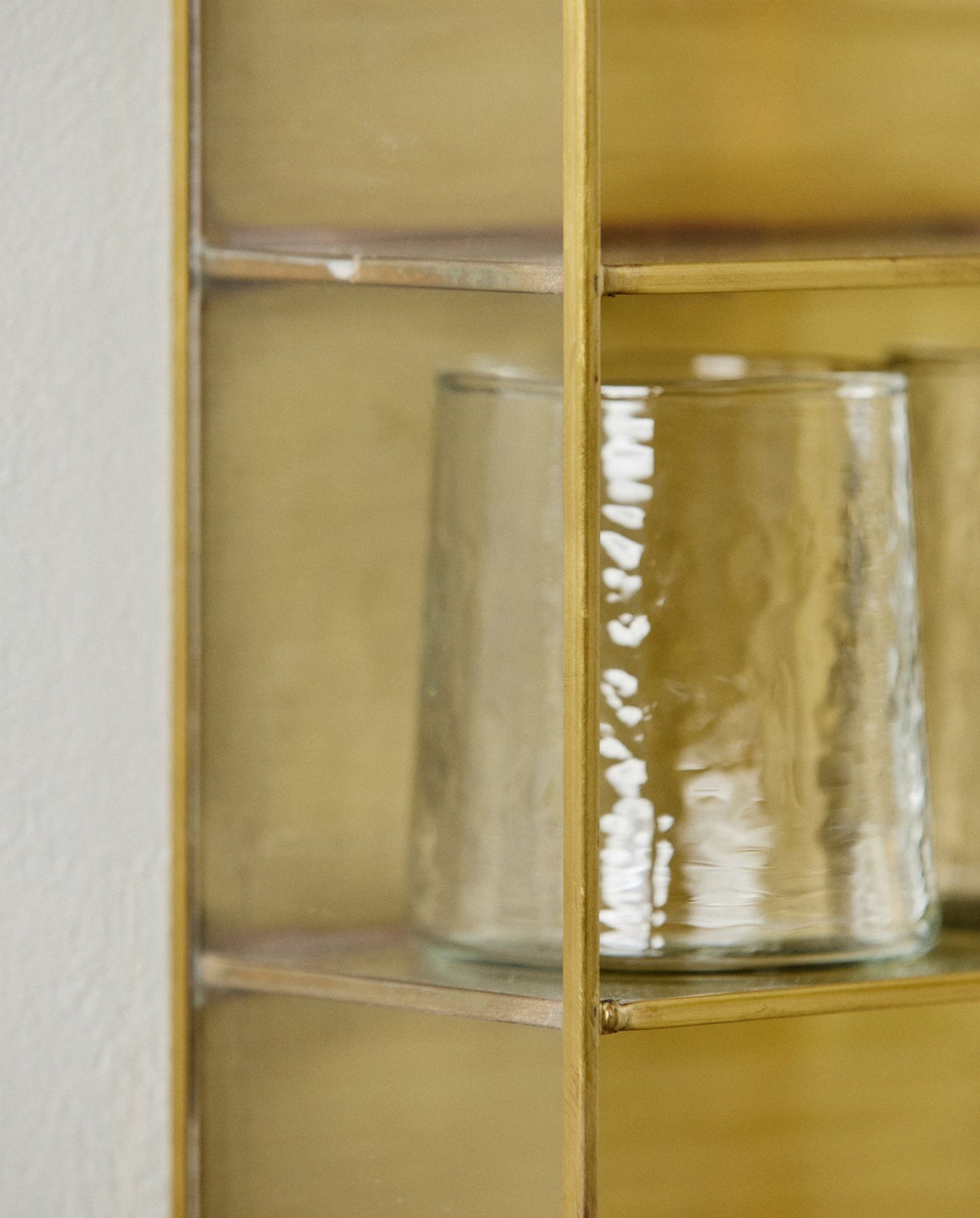 Nordal A/S ADA wall cabinet, S, 3 shelves - golden finish