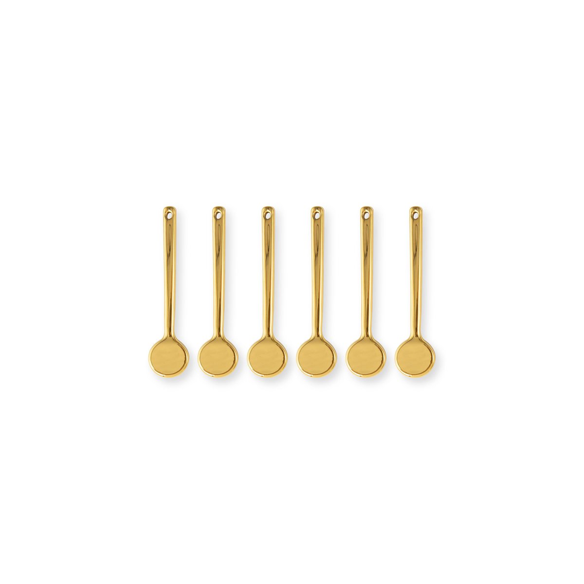6er Löffelset Gold Small