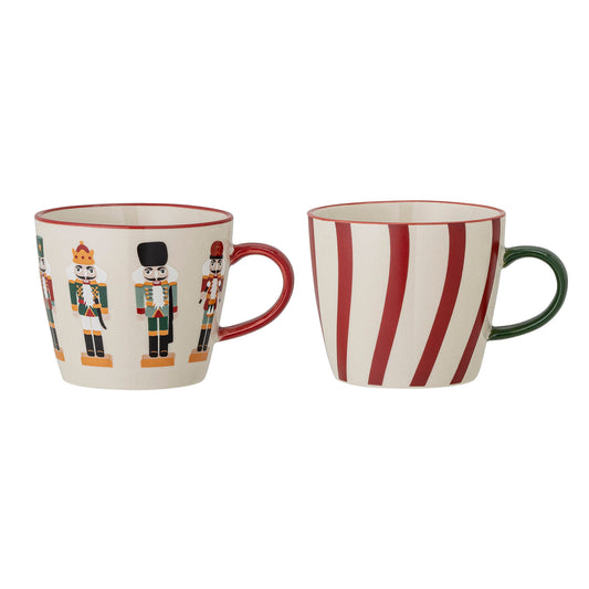 Bloomingville Jolly Becher, Bunt, Steingut