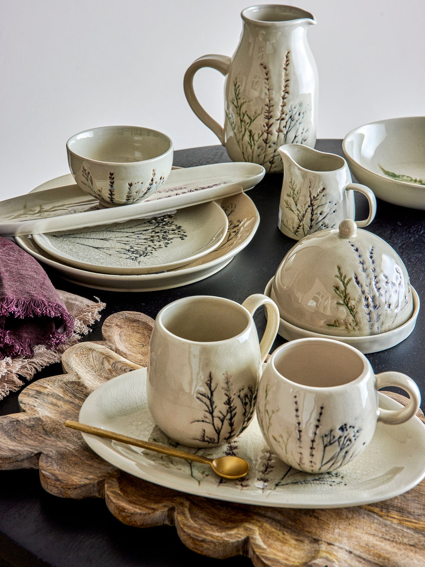 Bloomingville Bea Becher, Natur, Steingut