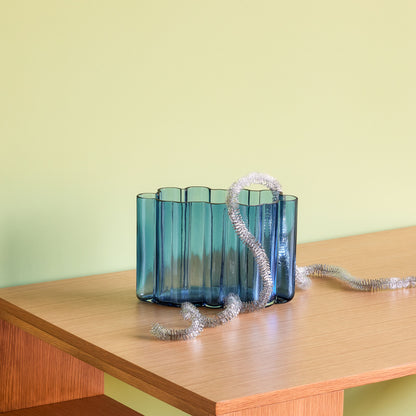 Hübsch Umber Vase Blau