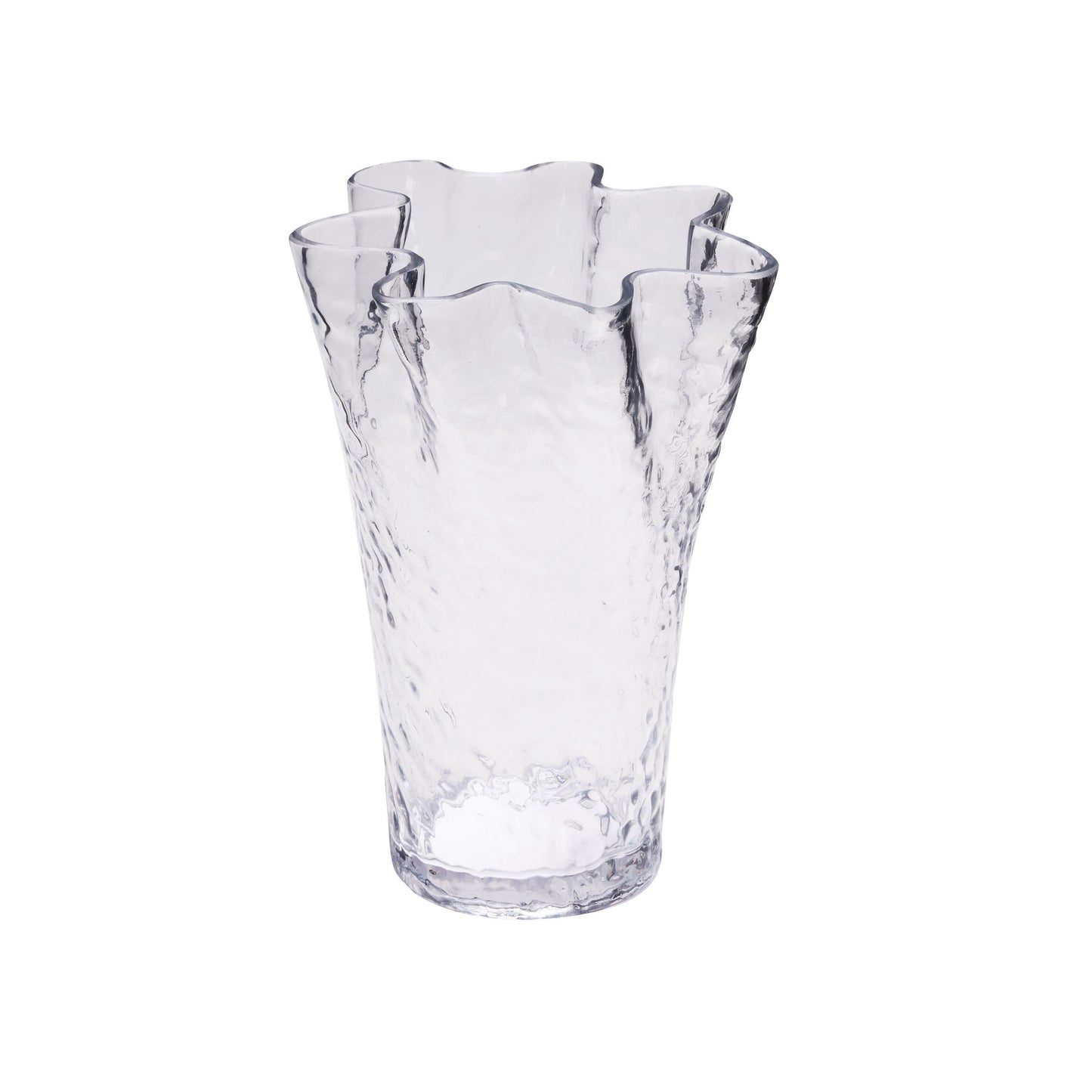 Hübsch Ruffle Vase Klar