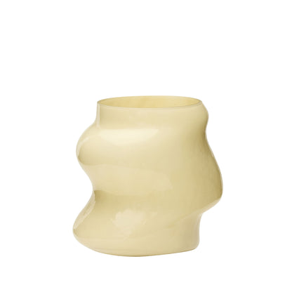 Hübsch Lote Vase Sandfarben