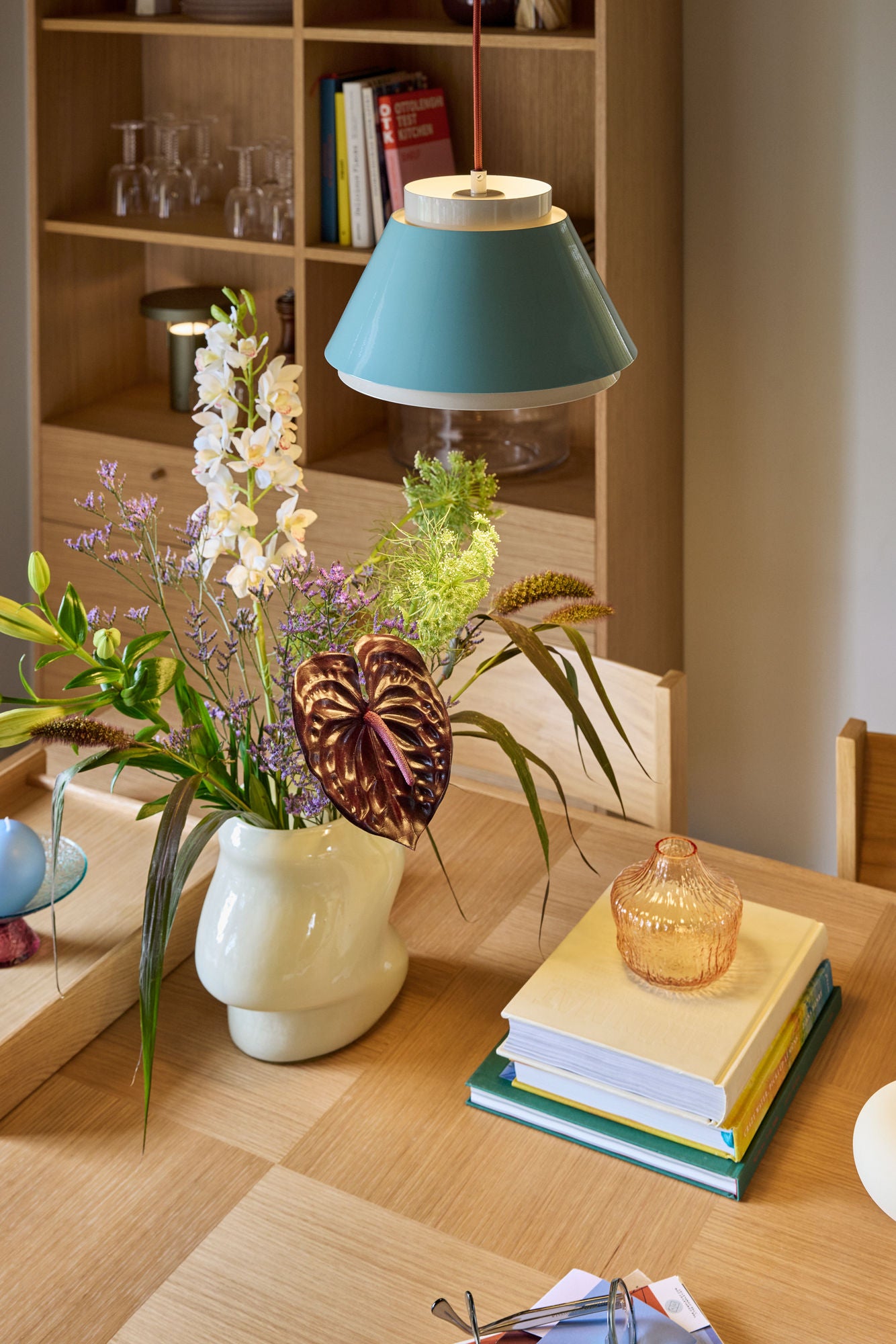 Hübsch Lote Vase Sandfarben