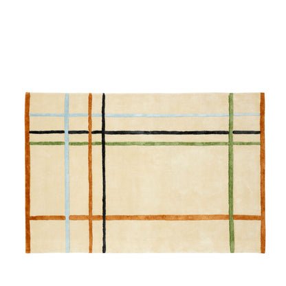 Hübsch Fluffy Teppich 120x180cm, beige - bunt