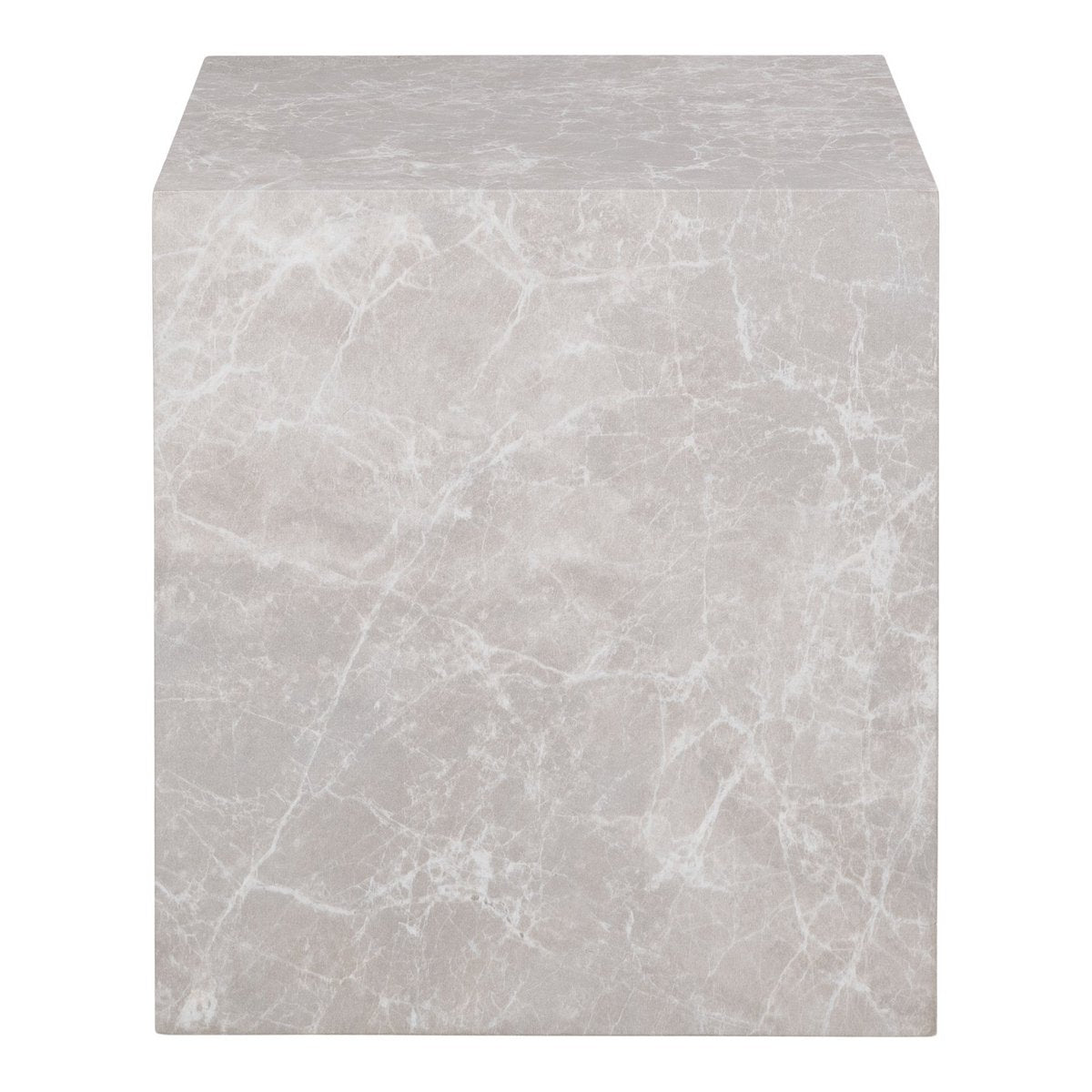 Quadratischer Beistelltisch - Beige 40x40x45cm