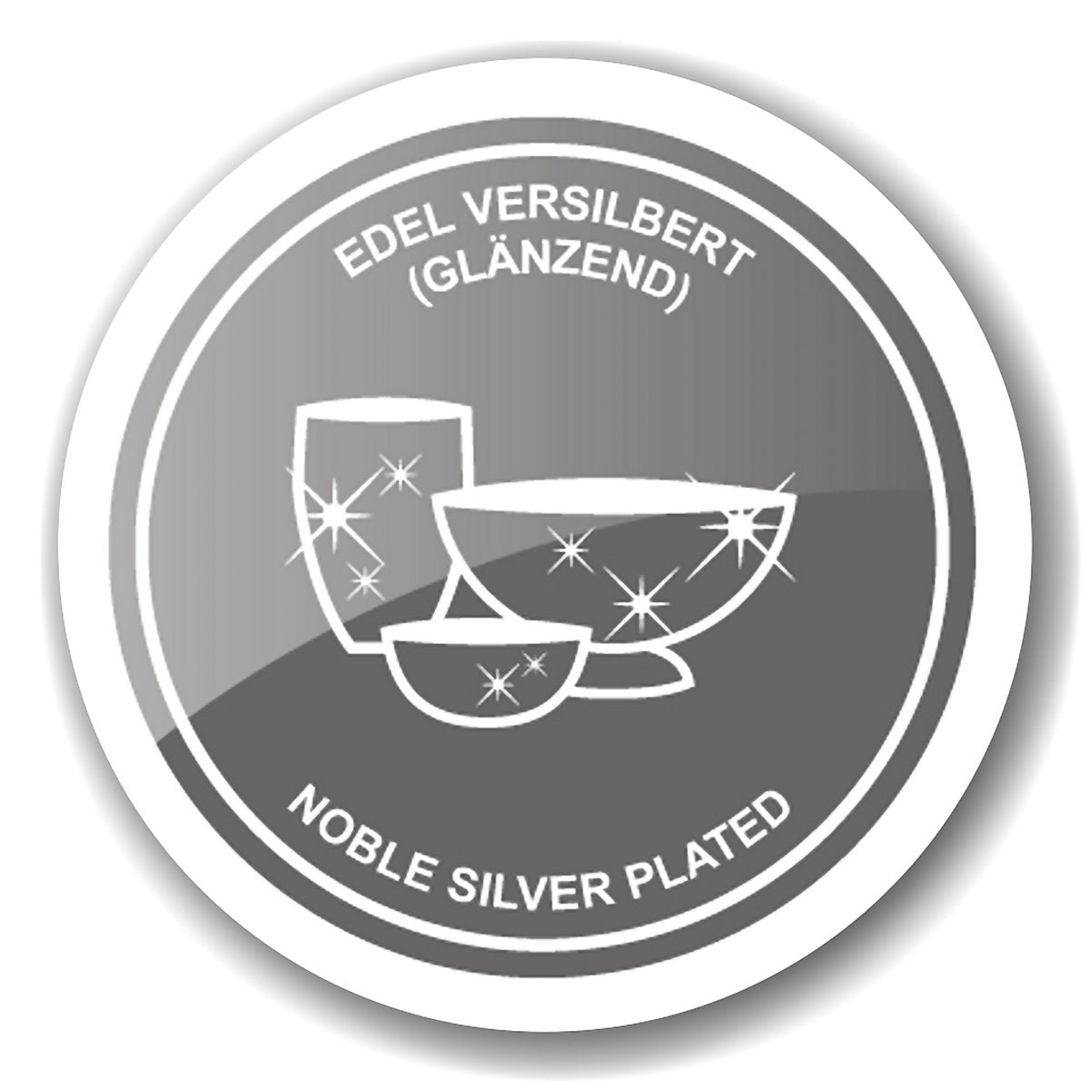 Becher Mido 4er Set, H 10 cm, edel versilbert, anlaufgeschützt