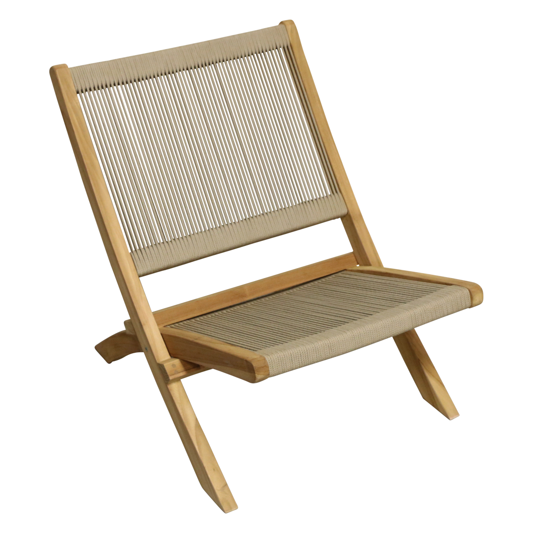 Lounge Seilklappstuhl beige