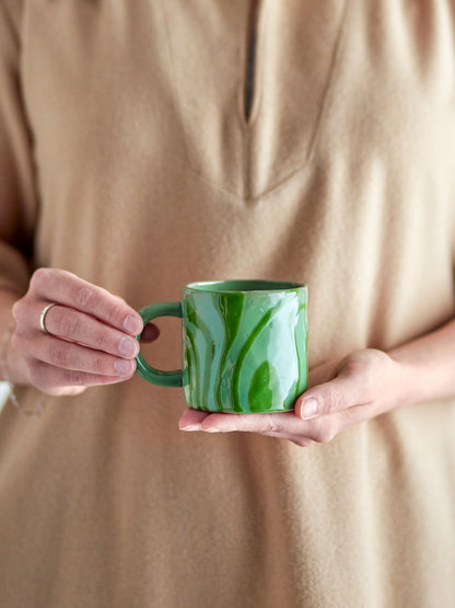 Bloomingville Ninka Tasse, Grün, Steingut