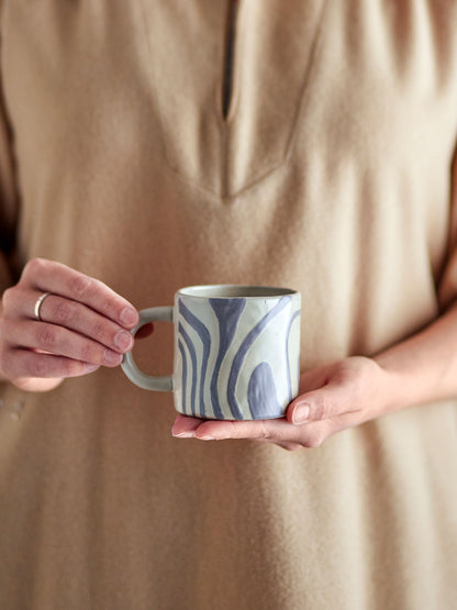 Bloomingville Ninka Tasse, Grau, Steingut