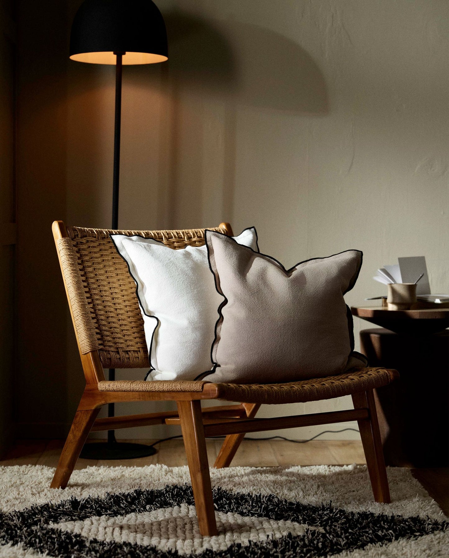 Nordal ALTAIR Kissenbezug, 48x48cm - brown