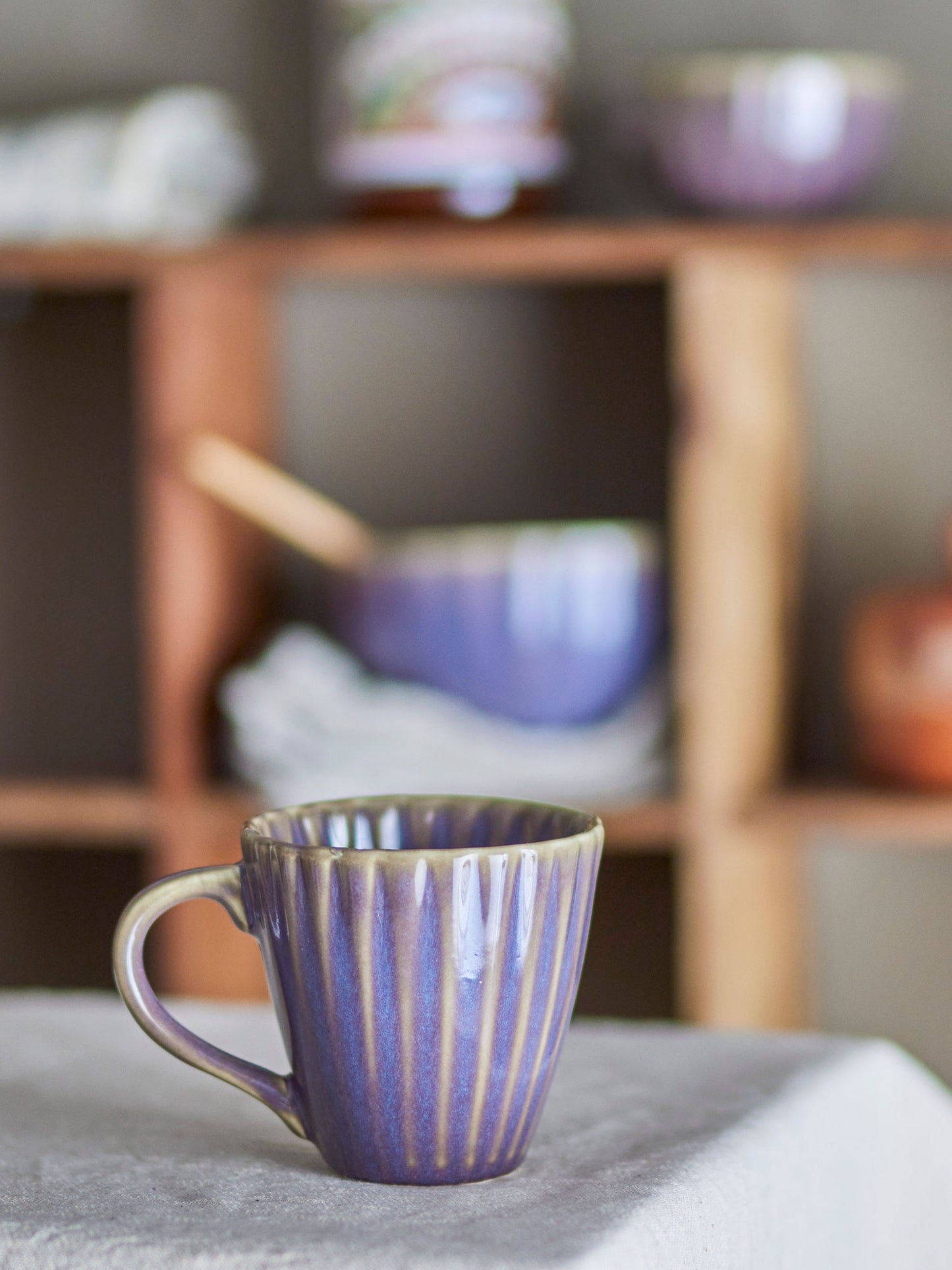 Bloomingville Latina Tasse, Violett, Steingut