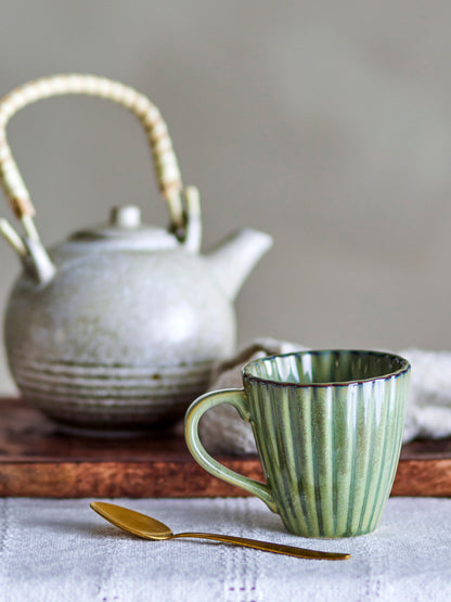 Bloomingville Latina Tasse, Grün, Steingut