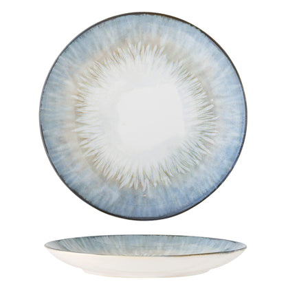 Bloomingville Calen Teller, Blue, Steingut