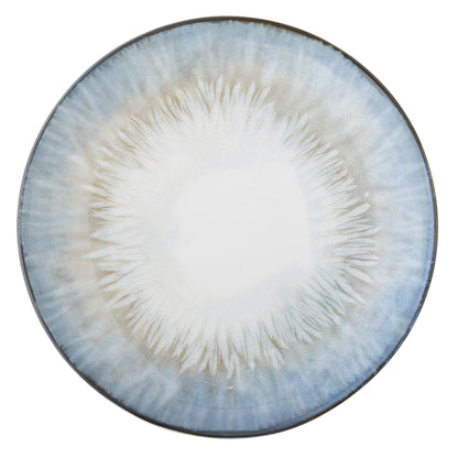 Bloomingville Calen Teller, Blue, Steingut