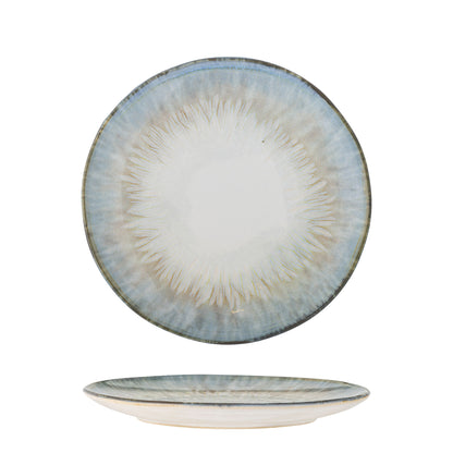 Bloomingville Calen Teller, Blue, Steingut