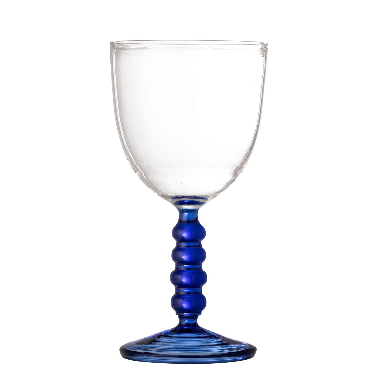 Bloomingville Noemi Weinglas, Blue, Glas