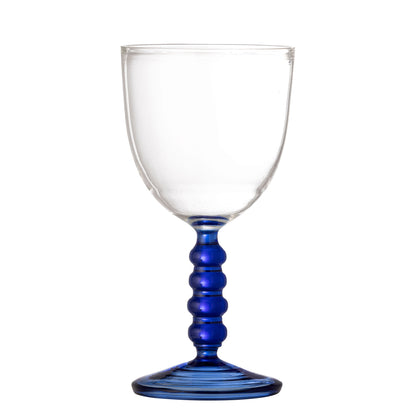 Bloomingville Noemi Weinglas, Blue, Glas