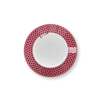 Pip Studio Teetassen und Untertassen Dark Pink 280ml