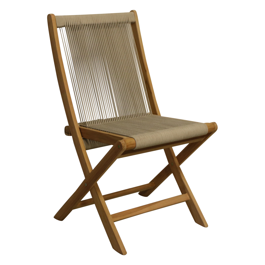 Seilklappgartenstuhl beige