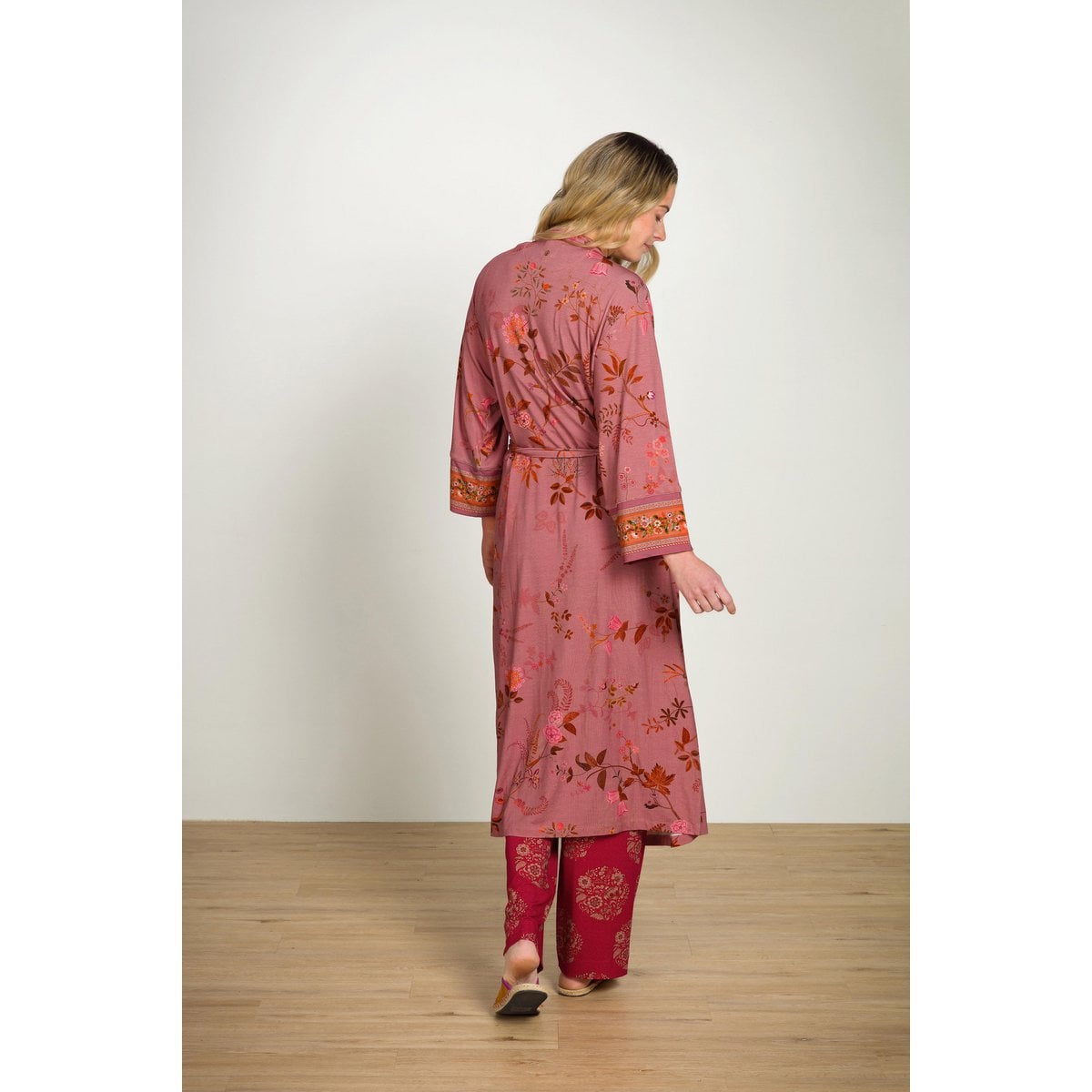 Noa Kimono Bodhi Flower Dark Pink XS