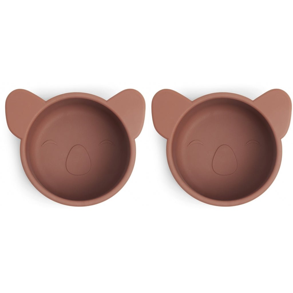 Rosa Silikon-Snackbox klein 2er-Pack