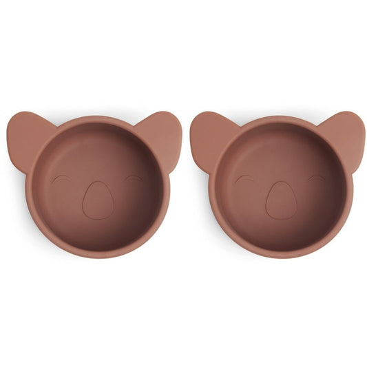 Rosa Silikon-Snackbox klein 2er-Pack