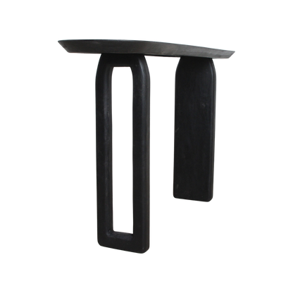Bullnose Consolet Tisch schwarz