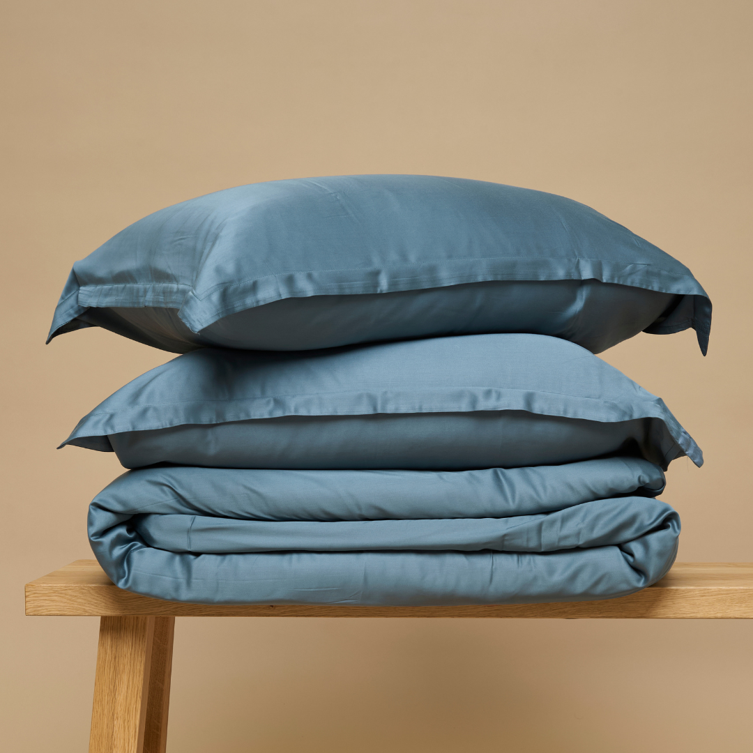 TENCEL™ Bambus-Bettwäsche ozeanblau