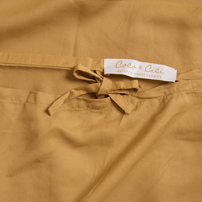 Kinder - TENCEL™ Twill Bettbezug ockergelb