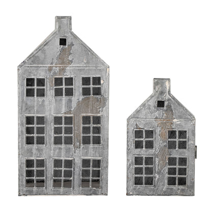 Bloomingville Heidrun Laterne, Grau, Metall