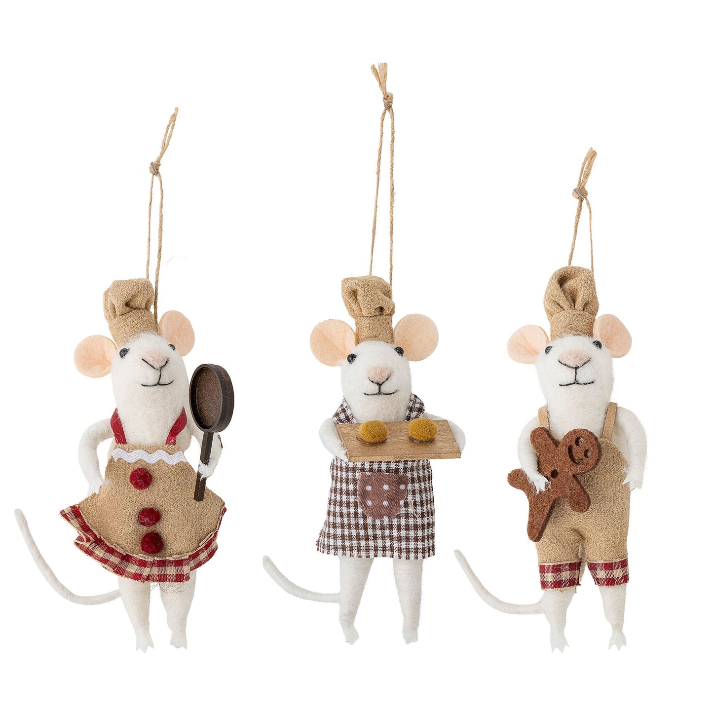 Bloomingville Peo Ornament, Braun, Wolle