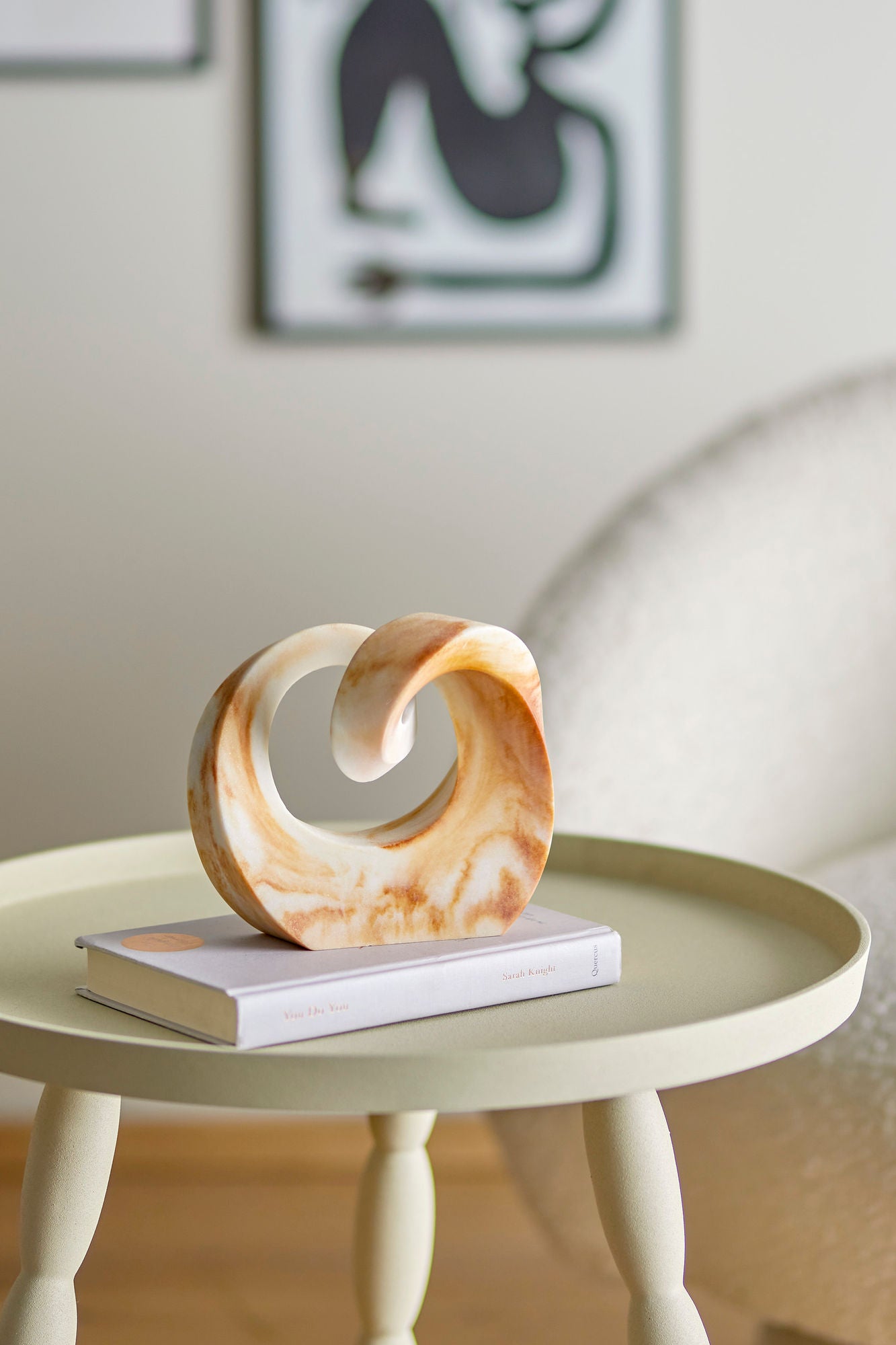 Bloomingville Swirl Deko, Braun, Polyresin