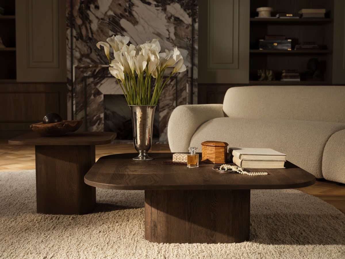 BOLIA Eida Couchtisch aus Eichenholz - runde Form