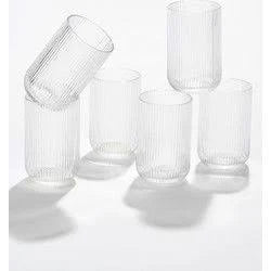 6er Trinkglas-Set Merlot Transparent