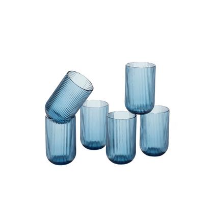 6er Trinkglas-Set Merlot Blue
