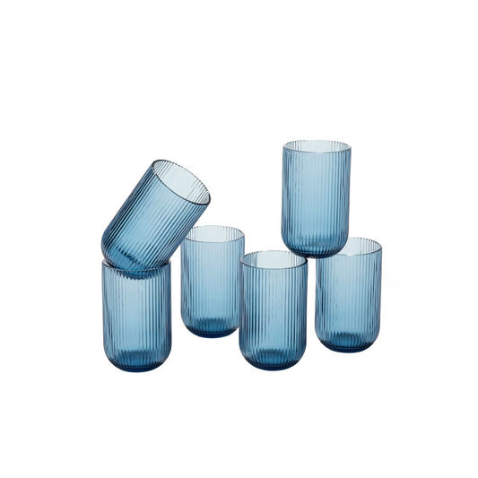 6er Trinkglas-Set Merlot Blue